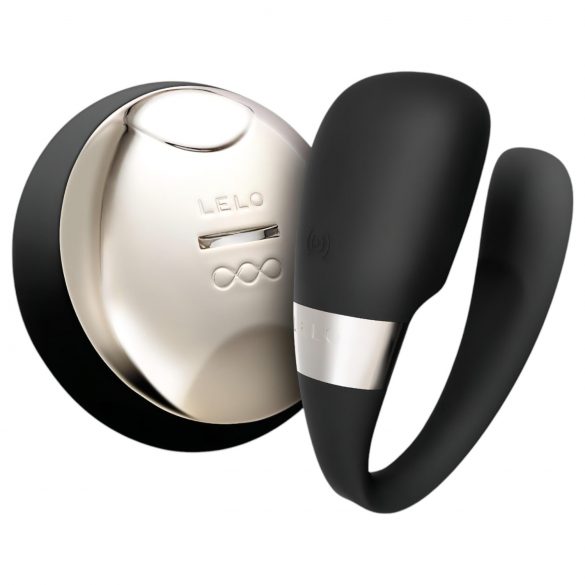 LELO Tiani 3 - vibrator pentru cupluri din silicon (negru)