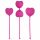 OHMIBOD - set bile anale - roz (3 piese)