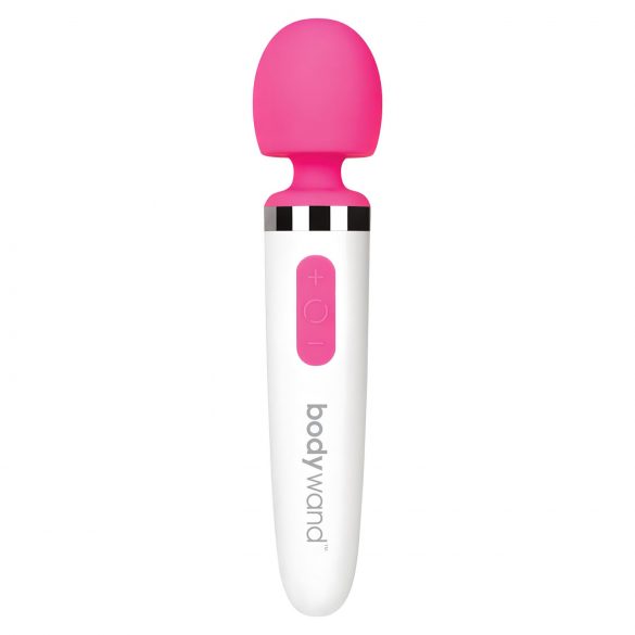 Bodywand Aqua Mini - mini masajator vibrator (alb-roz)