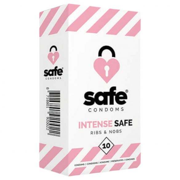 Intense Safe - prezervativ texturat (10 buc)