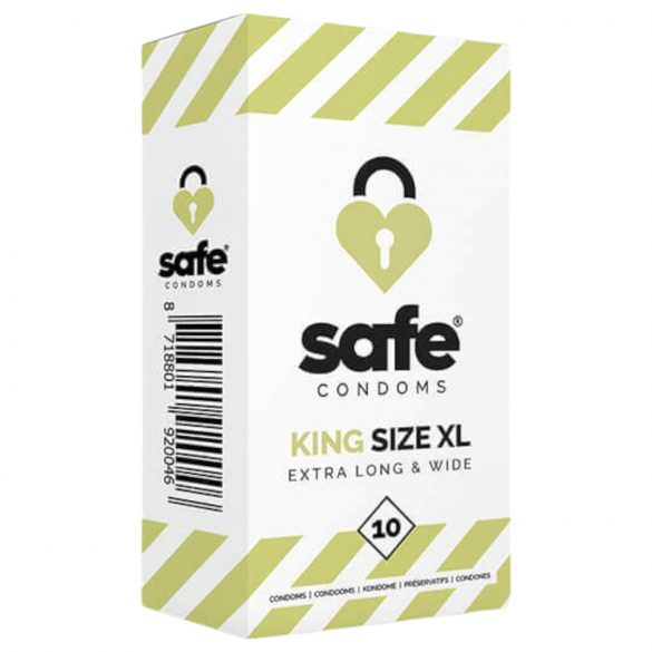 SAFE King Size XL - prezervative extra mari (10 buc)