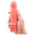 B SWISH Bdesired Deluxe - vibrator cu formă de baghetă, cu cap pronunțat (coral)