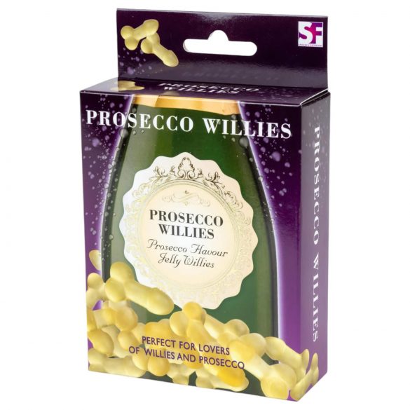 Prosecco Willies - jeleuți de gumă efervescenți, în formă de penis (120g)