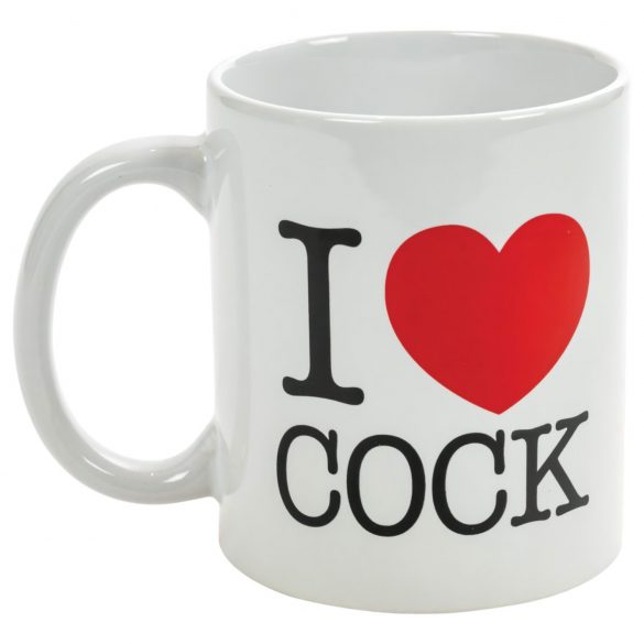 I Love Cock - cană (neagră)