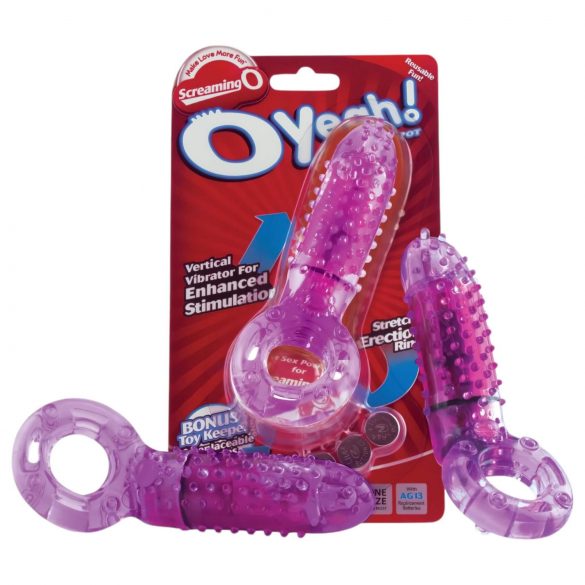 Screaming O Oyeah - inel vibrator rezistent la apă (mov)