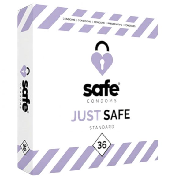 SAFE Just Safe - prezervative standard cu aromă de vanilie (36 buc)