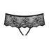 Obsessive Merossa - tanga feminin deschis cu strasuri - negru