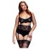 BACI Plus Size - set lenjerie din dantelă - negru (XL-XXL)