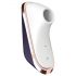 Satisfyer Traveler - stimulator clitoridian portabil cu acumulator (negru-alb)