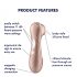 Satisfyer Pro 2 Gen2 - stimulator clitoridian cu acumulator (maro)