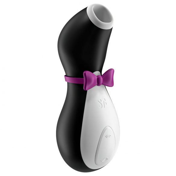 Satisfyer Penguin - stimulator clitoridian cu acumulator, rezistent la apă (negru-alb)