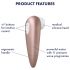 Satisfyer 1 Number One - Stimulator clitoridian cu unde de presiune, impermeabil (maro)