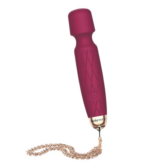 Bodywand Luxe - vibrator mini de masaj, cu acumulator (roz închis)