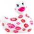 My Duckie Romance 2.0 - vibrator pentru clitoris rezistent la apă (alb-roz)