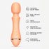 Vush Majesty 2 - vibrator masaj impermeabil, cu acumulator (portocaliu)